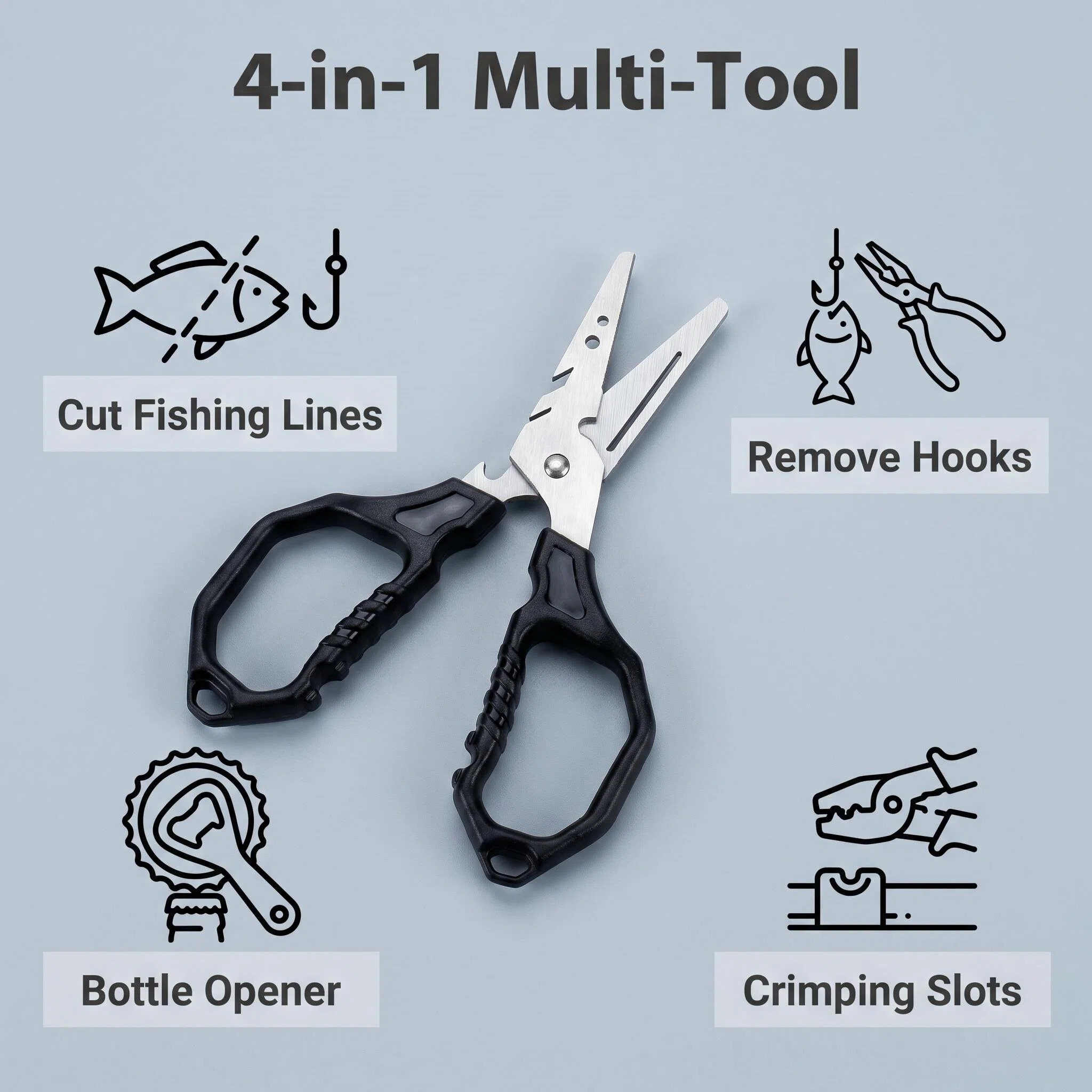 Multifunctional Fishing Scisso - Fishing Hook Sharpener ulasan dan harga