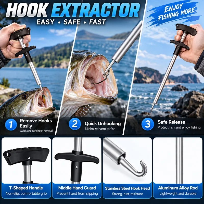 Professional Multifunctional F - Fishing Hook Remover ulasan dan harga