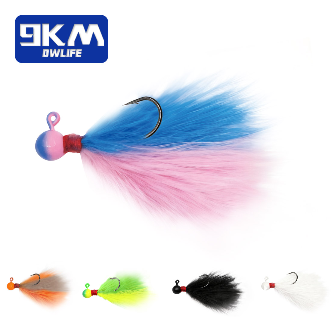 9KM 5pcs Mixed-Color Marabou J - Fishing Hook Assortment ulasan dan harga