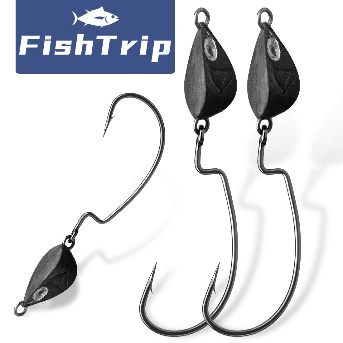 FishTrip 10Pcs Jig Head Fishin - Fishing Hook Assortment ulasan dan harga